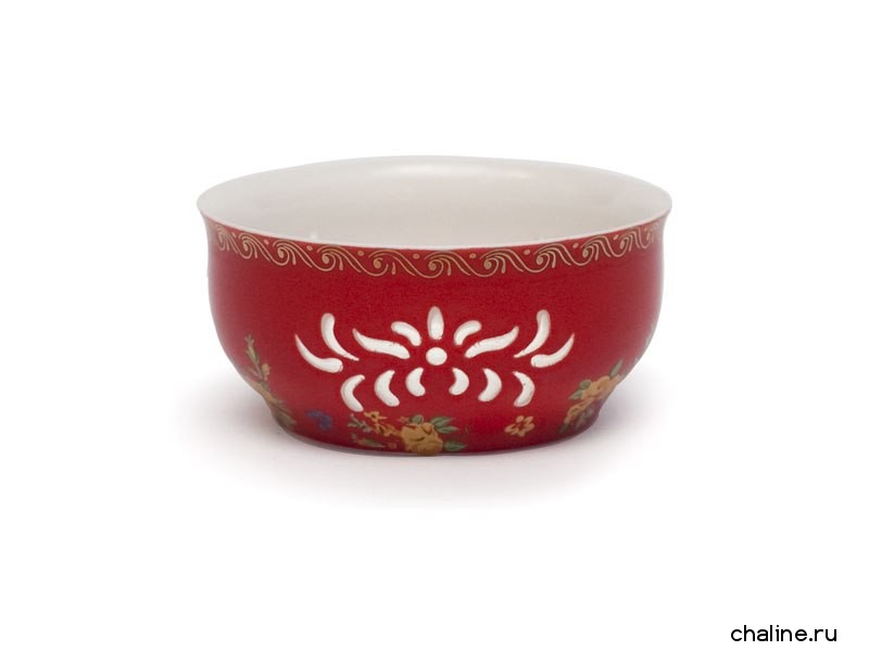Пиала из рисового фарфора «Красное кружево» 75 мл | 茶杯. Price:  rub.