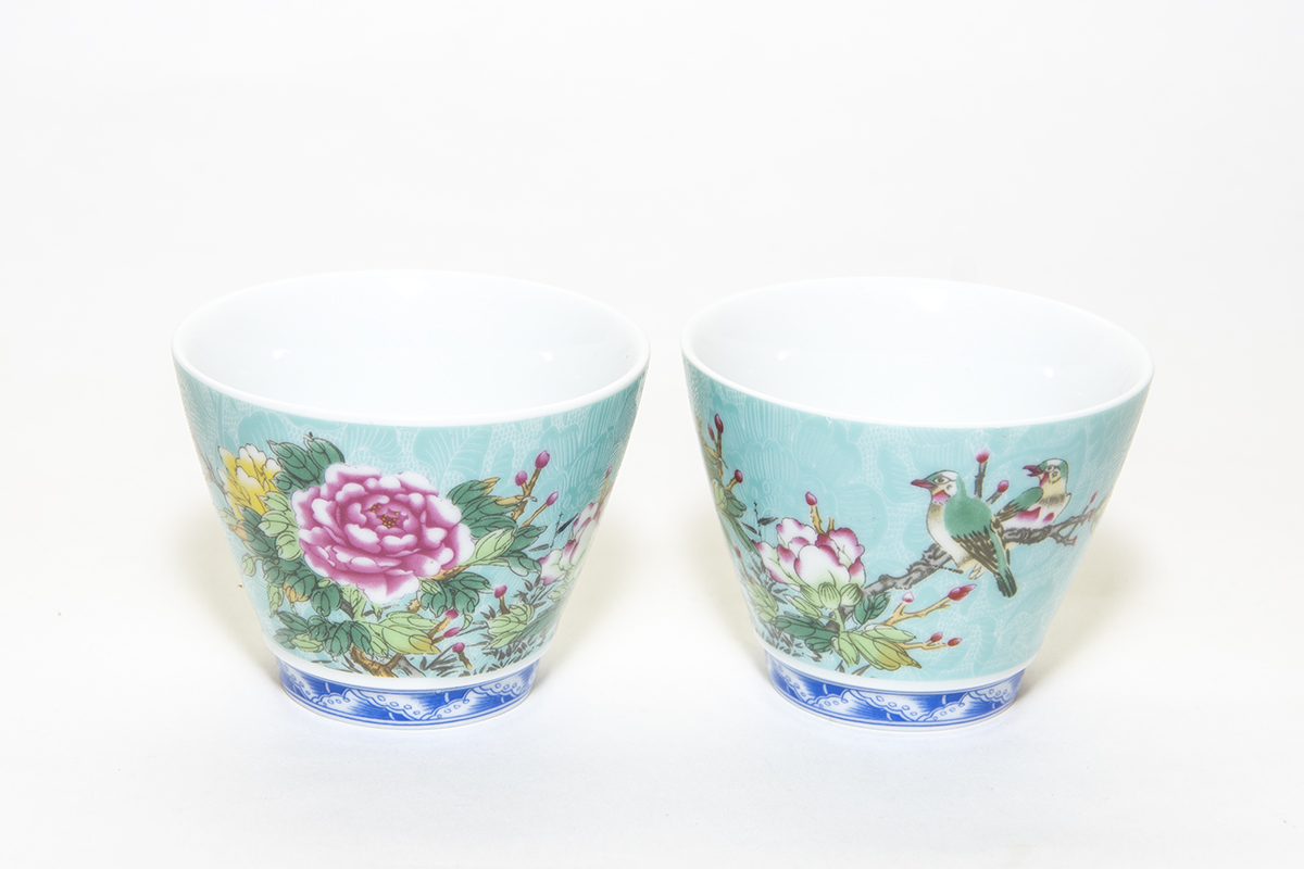 Пиала фарфоровая "Птички в цветах 1", 120 мл. | 茶杯. Price:  rub.