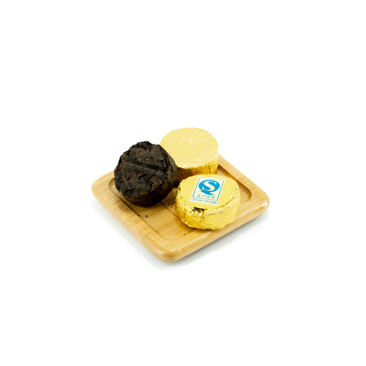 Pressed Rip Pu-erh Tea - Шу пуэр 2018 г. «Чэньсян» в таблетках в золотой фольге