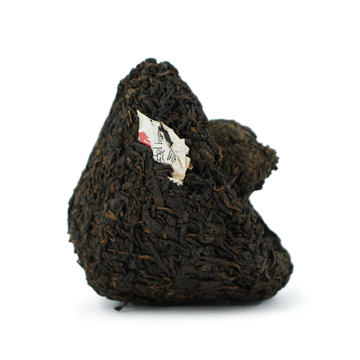 Pressed Rip Pu-erh Tea - 2010 Shu Pu'erh, "Sacred Flame" brand, from the Xiaguan factory, mushroom, 250 g