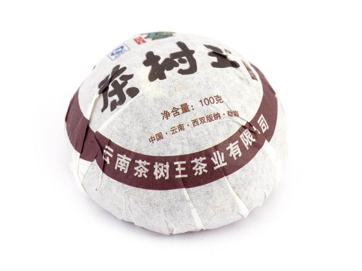 Pressed Rip Pu-erh Tea - Шу пуэр 2016 г. «Мэнхайское гнездо» завода «Чашуван» 100 г