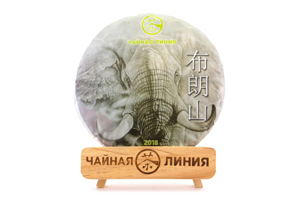 Chaline Pu-erh Tea - Шэн пуэр 2018 г. «Булан шань» марки «Чайная Линия» 357 г