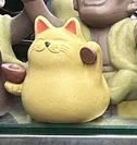 Глиняная чайная игрушка "Денежный Нэко" желтый. Цена: 2&nbsp;520 ₽ руб.