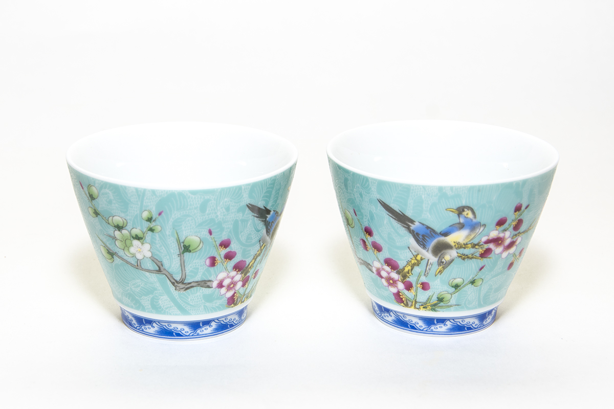 Пиала фарфоровая "Птички на сакуре 3", 120 мл. | 茶杯. Price:  rub.