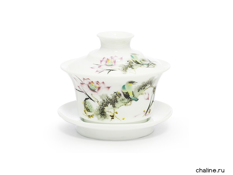 Гайвань керамическая "Птичка Зеленушка", 135 мл.. Price:  rub.