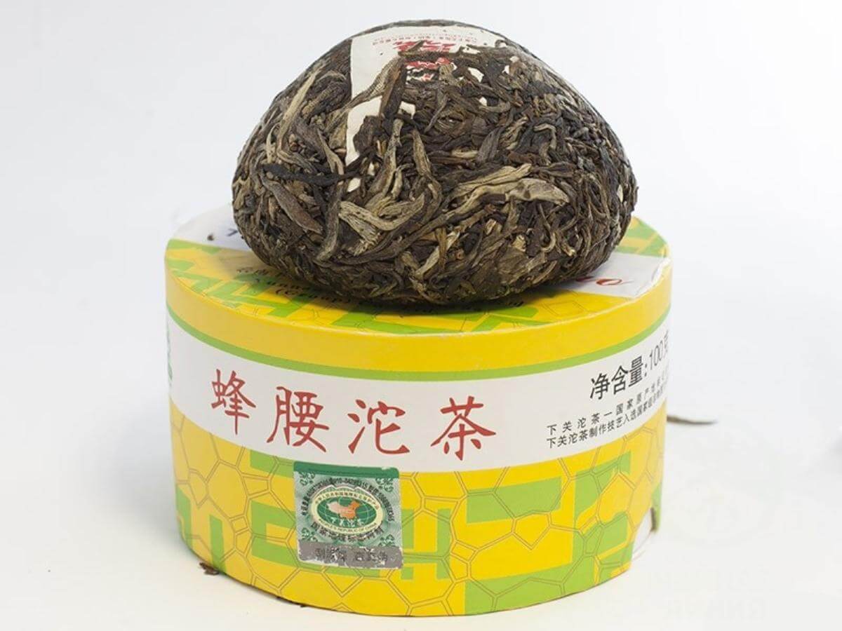 Pressed Raw Pu-erh Tea - Шэн пуэр 2014 г. "Фэн яо" завода "Сягуань" гнездо 100 г