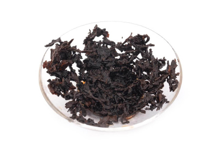 Pressed Rip Pu-erh Tea - Shu Pu'er Chenxiang (Old Fragrance) Mini Tochi in Gold Foil, 