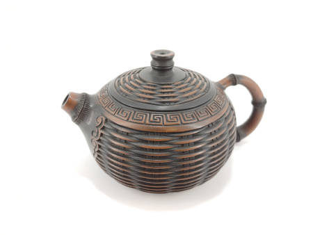 Глиняный чайник из Циньчжоу, Гуанси "Бамбуковое плетение". Price: ₽27,970 rub.