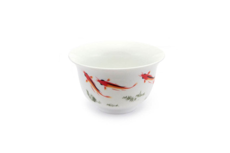 Гайвань фарфоровая «Красные карпы», 200 мл.. Price: ₽940 rub.