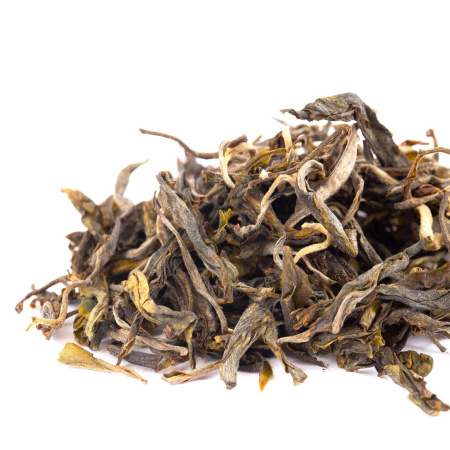 Loose Leaf Pu-erh Tea - Гушу шэн пуэр с одиночного 1000-летнего дерева из д. Наньбэнь Лаочжай, 