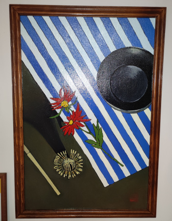 Painting "Chawan, Chasen, Matcha", oil paints, canvas. Nikolay Leushin. Price: ₽5,000 rub.