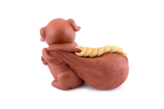 Tea toy "Red Pig with a Money Bag". Price: ₽2,960 rub.