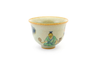 Фарфоровая пиала «Люй пао» ручной росписи, 155 мл. | 茶杯. Price: ₽7,830 rub.
