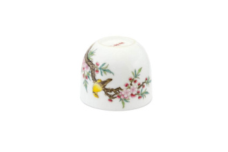 Фарфоровая пиала «Канарейка и сакура» ручной росписи, 130 мл. | 茶杯. Price: ₽11,940 rub.