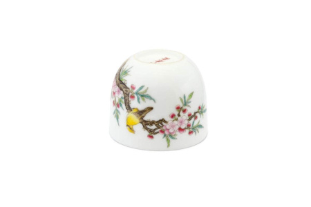 Фарфоровая пиала «Канарейка и сакура» ручной росписи, 130 мл. | 茶杯. Price: ₽11,940 rub.