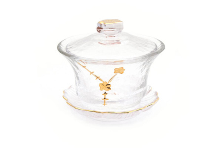 Glass Gaiwan "Golden Flower", 150 ml. Price: ₽3,110 rub.