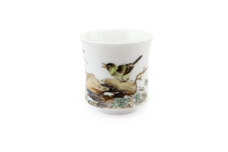 Фарфоровая пиала «Цисса на камне» ручной росписи, 100 мл. | 茶杯. Price: ₽15,240 rub.
