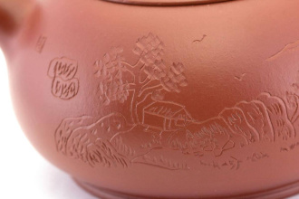 Чайник из исинской глины «Сельская жизнь», 195 мл.. Price: ₽6,100 rub.