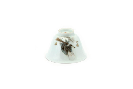 Porcelain bowl "Noble Labor" hand-painted by master "Yu Jiyong", 60 ml. | 茶杯. Price: ₽20,430 rub.