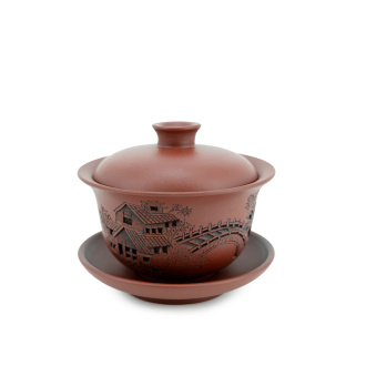 Ceramic Gaiwan from Yixing, Jiangsu "Bridges". Price: ₽8,800 rub.