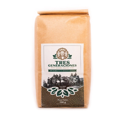 Yerba Mate - Yerba Mate "Tres Generaciones Barbacua", 500 g, 
