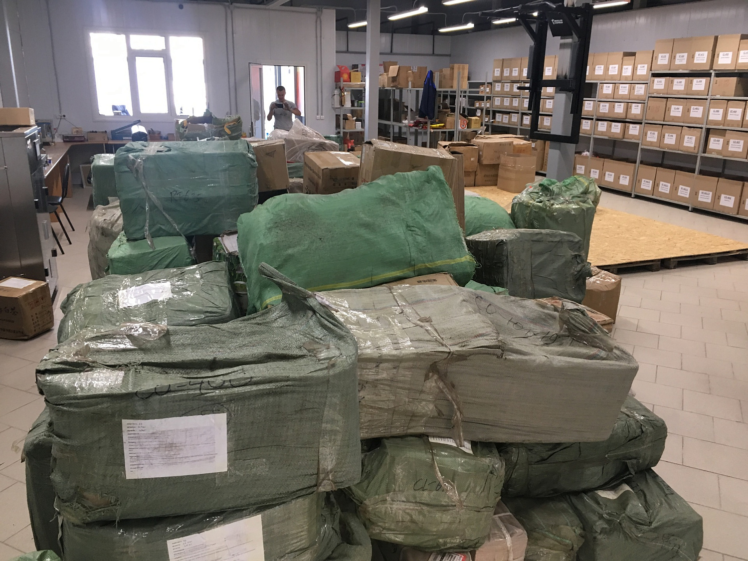 Receipt of goods to the warehouse