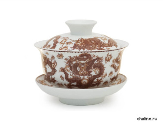Гайвань фарфоровая «Красный дракон» 390 мл.. Price: ₽1,890 rub.