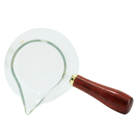 Чахай стеклянный с деревянной ручкой "Золотая ветвь магнолии", 390 мл. Price: ₽2,530 rub.