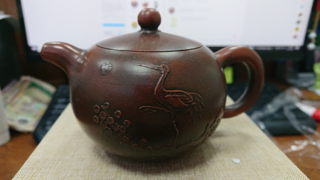 Чайник из исинской глины «Серая цапля». Price: ₽5,950 rub.