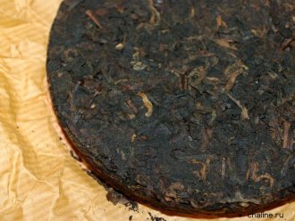 Pressed Rip Pu-erh Tea - Шу пуэр 2007 г. марки «Чжунча», 100 г, 