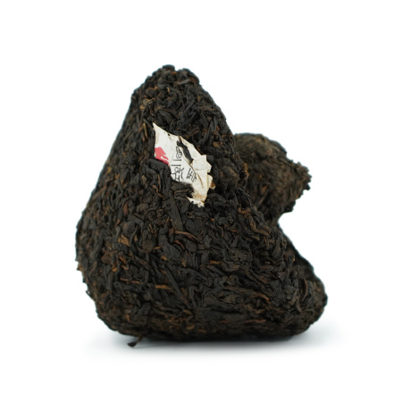 Pressed Rip Pu-erh Tea - 2010 Shu Pu'erh, "Sacred Flame" brand, from the Xiaguan factory, mushroom, 250 g, 