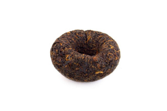 Pressed Rip Pu-erh Tea - Шу пуэр 2017 г. «V93» марки «Даи» завода «Мэнхай» 100 г, 