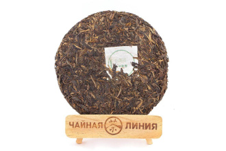Pressed Raw Pu-erh Tea - Шэн пуэр 2015 г. «Ранняя мэнхайская весна» завода «Чашуван» 357 г., 