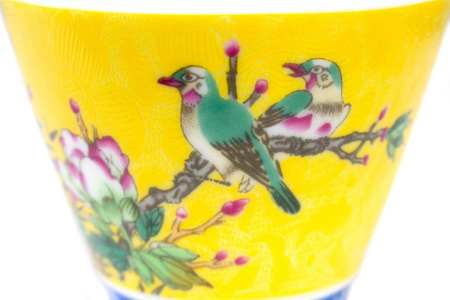 Пиала фарфоровая "Птички на сакуре 2", 120 мл. | 茶杯. Price: ₽610 rub.