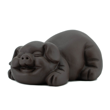 Clay tea toy "Dark Pig". Price: ₽2,880 rub.