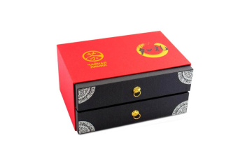 A package for two pancakes of Tea Line pu-erh tea. Price: ₽5,050 rub.