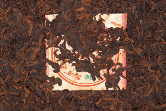 Pressed Rip Pu-erh Tea - Шу пуэр 2011 г. «Выдержанный аромат» марки «Пагода» завода «Лимин» 357 г, 