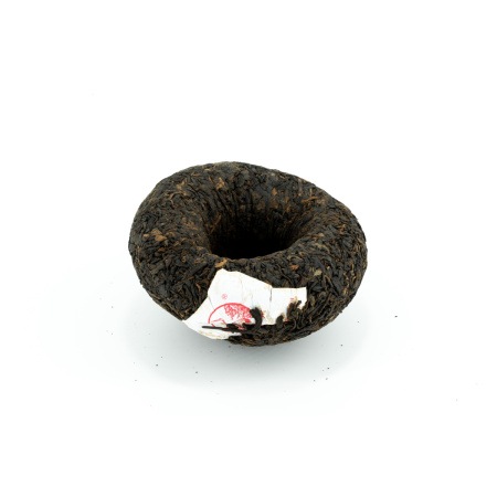 Pressed Rip Pu-erh Tea - Шу пуэр 2019 г. "Сягуань точа" марки «Сосна и журавль» завода «Сягуань» гнездо 250 г., 