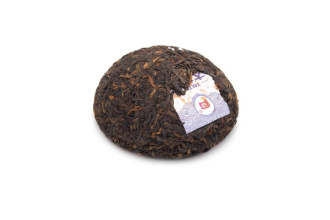 Pressed Rip Pu-erh Tea - Шу пуэр 2017 г. «V93» марки «Даи» завода «Мэнхай» 100 г, 