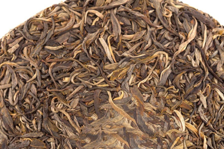 Pressed Raw Pu-erh Tea - Sheng pu-erh 2018 "Wuliangshan" brand "Kaishunhao" 357 g, 