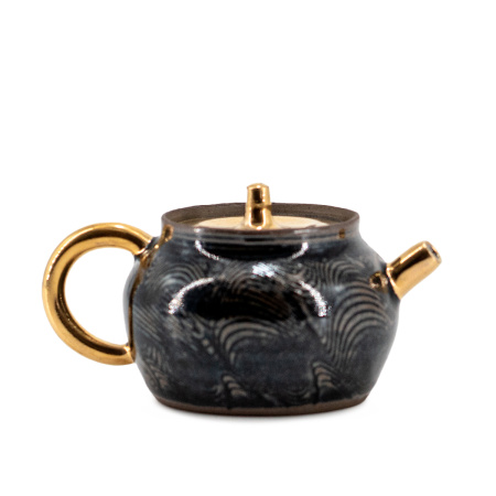 Clay teapot "Golden Sky at Night", 120 ml.. Price: ₽12,190 rub.