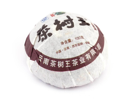 Pressed Rip Pu-erh Tea - Шу пуэр 2016 г. «Мэнхайское гнездо» завода «Чашуван» 100 г, 