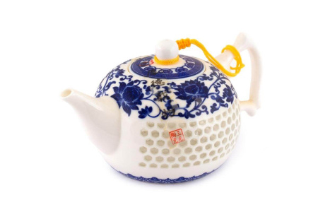 Чайник из рисового фарфора «Бусинки и цветочки», 250 мл.. Price: ₽920 rub.