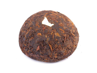 Pressed Rip Pu-erh Tea - Шу пуэр 2020 г. «Мэнхайское гнездо» завода «Чашуван» 100 г, 
