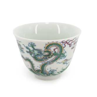 Пиала фарфоровая "Красный гребень дракона", 140 мл. | 茶杯. Price: ₽1,770 rub.