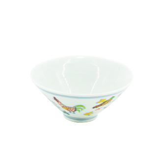 Porcelain bowl "Village" chicken porcelain handmade 110 ml. | 茶杯. Price: ₽8,690 rub.