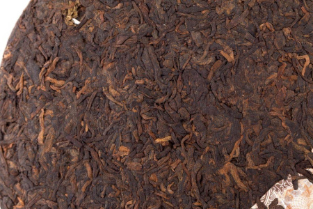 Pressed Rip Pu-erh Tea - Shu Puer 2014 "The Older, the More Fragrant" by Kaishunhao, 357 g, 
