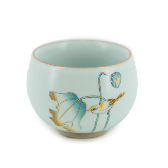 Пиала фарфоровая "Лотос и воробей", 110 мл. | 茶杯. Price: ₽1,660 rub.