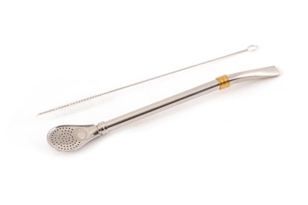 Bombilla for mate (bombilla) metal straw with a "Spatula" filter. Price: ₽1,210 rub.