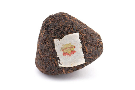 Pressed Rip Pu-erh Tea - Shu Pu'er 2004, "Sacred Flame" brand, Xiaguan factory, mushroom, 250 g, 